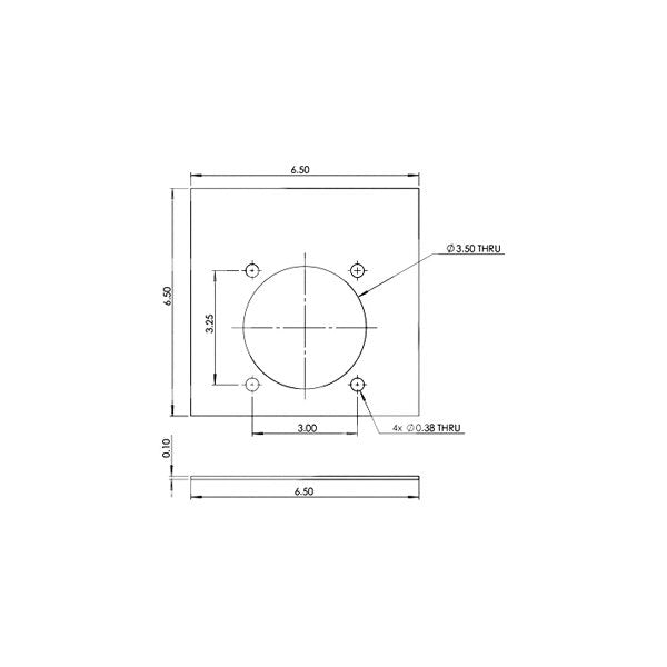 Pacific Cargo 4275-MP Under Floor Mounting Plate
