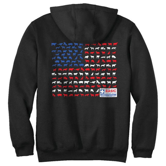 Animal American Flag Carhartt Hoodies