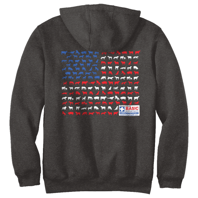 Animal American Flag Carhartt Hoodies