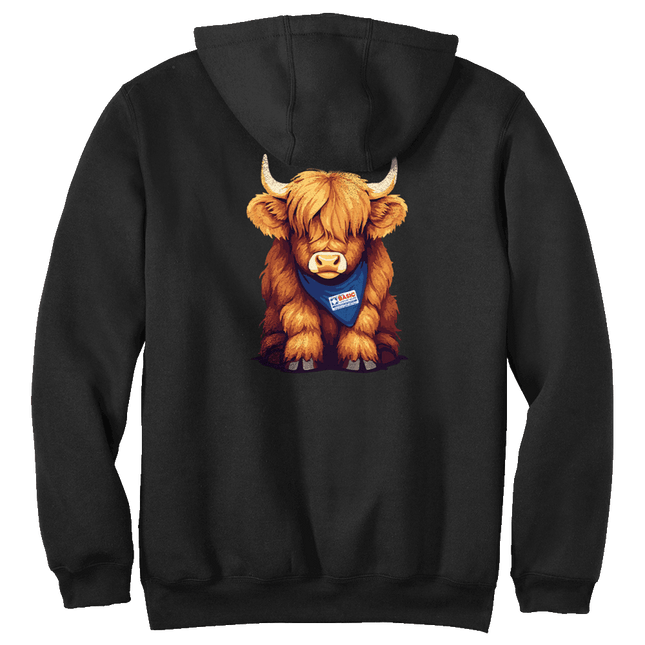Baby Highland Cow Carhartt Hoodies