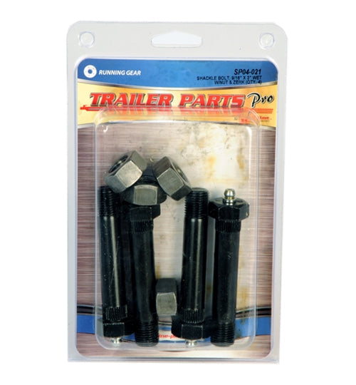 Redline SP04-021 Shackle Bolts w/Nuts and Zerks - 9/16" x 3"