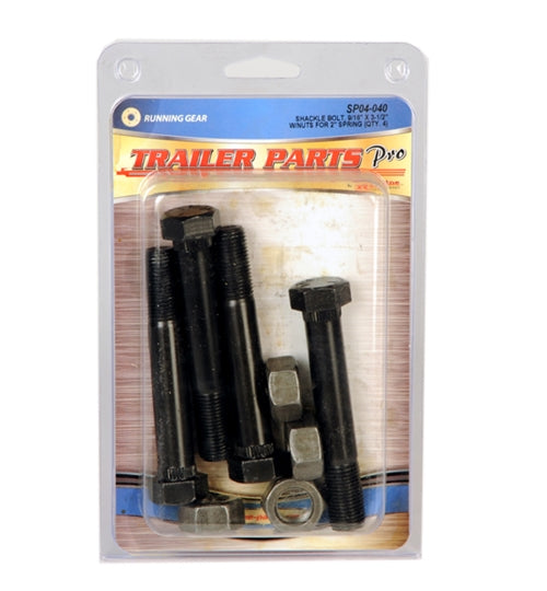 Redline SP04-040 Shackle/Spring Eye Bolts w/Nuts - 9/16" x 3-1/2"