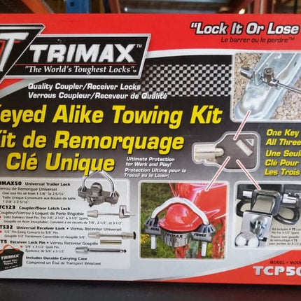 Trailer Coupler Lock Keyed alike kit.