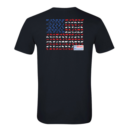 Animal American Flag T-Shirts
