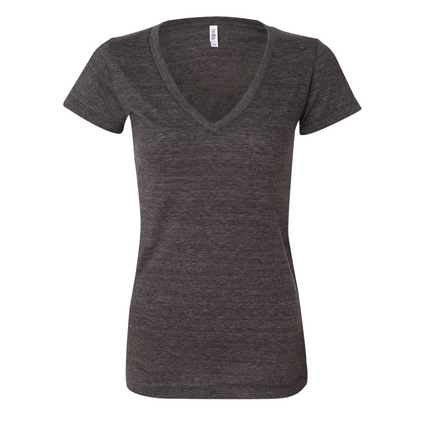 Baby Highland Cow Ladies V-Neck Shirt