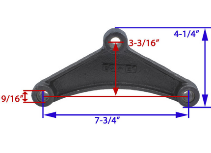 7-3/4 Inch Wide Double-Eye Leaf Spring
