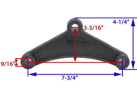 7-3/4 Inch Wide Double-Eye Leaf Spring