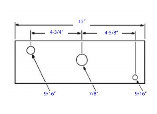 12 inch Equalizer For 2 inch Slipper Springs