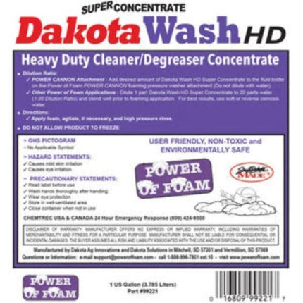 Dakota Wash HD Super Concentrate - 1 Gallon