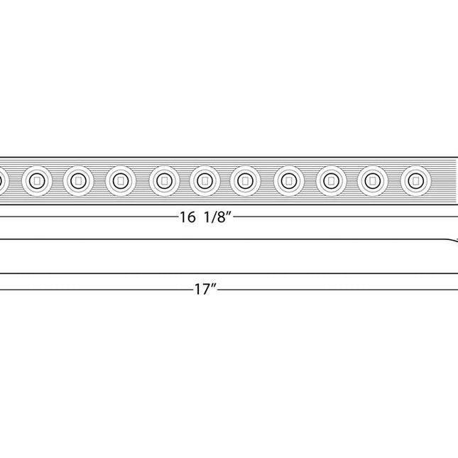 Optronics Streamline LED Combination Trailer Tail Light - Submersible - 11 Diodes - Clear Lens