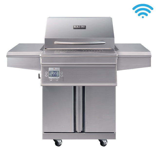 Beale Street Stainless Steel Pellet Grill Cart